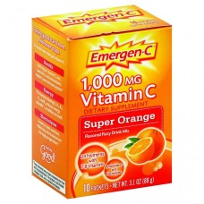 Emergen C Original Formula 1000 mg Vitamin C Super Orange 10 Packets